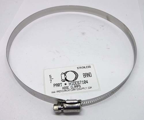 5"-7" ALL STAINLESS HOSE CLAMP