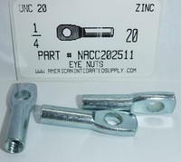 1/4-20 ACOUSTICAL EYE NUT 1/4" EYE STEEL ZINC PLATED