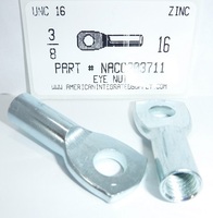 3/8-16 ACOUSTICAL EYE NUT 3/8" EYE STEEL ZINC PLATED