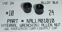 #10-24 INTERNAL WRENCHING ALLEN NUT ALLOY STEEL BLACK