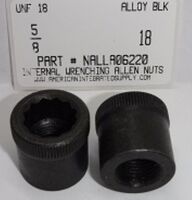 5/8-18 INTERNAL WRENCHING ALLEN NUT ALLOY STEEL BLACK (DISCONTINUED)