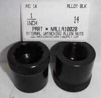 1-14 INTERNAL WRENCHING ALLEN NUT ALLOY STEEL BLACK (DISCONTINUED)