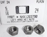 5/16-24 LEFT HAND HEX NUT STEEL PLAIN (DISCONTINUED)