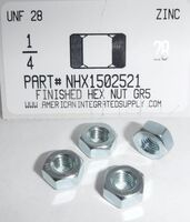 1/4-28 FINISHED HEX NUT GR5