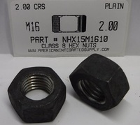 M16-2.00 FINISHED HEX NUT CLASS 8 STEEL PLAIN D934