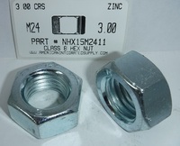 M24-3.00 FINISHED HEX NUT CLASS 8 STEEL ZINC D934