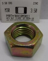 M30-3.50 FINISHED HEX NUT CLASS 10 STEEL ZINC D934