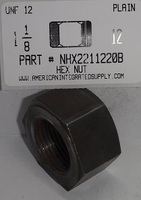 1-1/8-12 HEX NUT GRADE 2 STEEL PLAIN (DISCONTINUED)