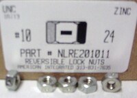 #10-24 HEX REVERSIBLE LOCKNUT COLD FORMED STEEL ZINC PLATED (DISCONTINUED)