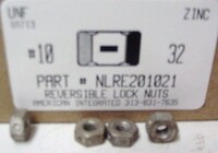#10-32 HEX REVERSIBLE LOCKNUT COLD FORMED STEEL ZINC PLATED (DISCONTINUED)