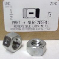 1/2-13 HEX REVERSIBLE LOCK NUT COLD FORMED STEEL ZINC PLATED (DISCONTINUED)
