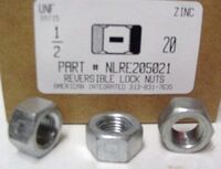 1/2-20 HEX REVERSIBLE LOCKNUT COLD FORMED STEEL ZINC PLATED