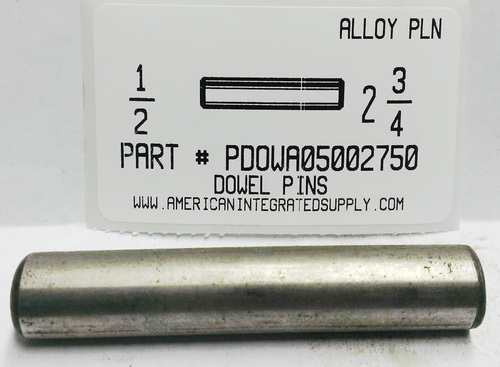 1/2X2-3/4 DOWEL PIN ALLOY STEEL PLAIN