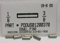 1/8X3/8 DOWEL PIN 18-8 STAINLESS STEEL