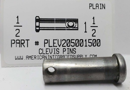 1/2X1-1/2 CLEVIS PIN STEEL PLAIN