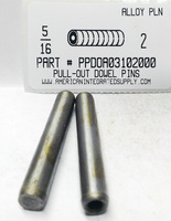5/16X2 PULL DOWEL PIN ALLOY STEEL PLAIN #10-32 INTERNAL THREAD (DISCONTINUED)