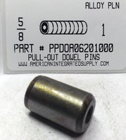 5/8X1 PULL DOWEL PIN ALLOY STEEL PLAIN 1/4-20 INTERNAL THREAD (DISCONTINUED)