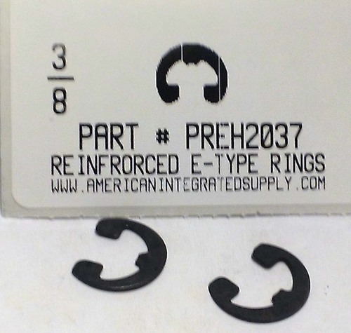 3/8" REINFORCED E-TYPE RETAINING RING .303 GRV .660 FREE OD