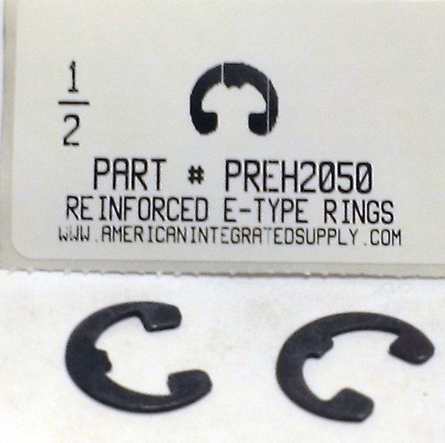 1/2" REINFORCED E-TYPE RETAINING RING .396 GRV .810 FREE OD