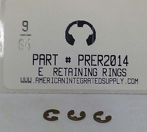 9/64" E-TYPE RETAINING RING .105 GRV .270 FREE OD