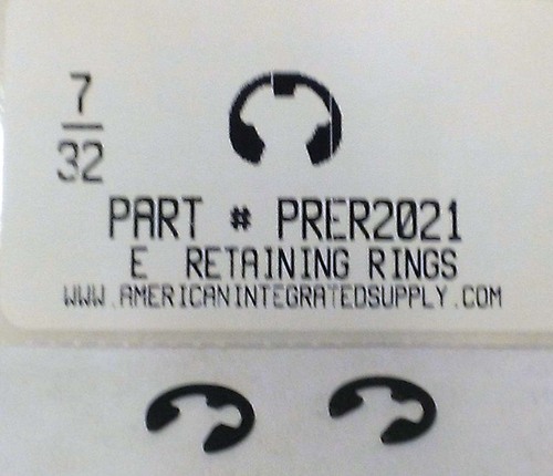7/32" E-TYPE RETAINING RING .188 GRV .437 FREE OD
