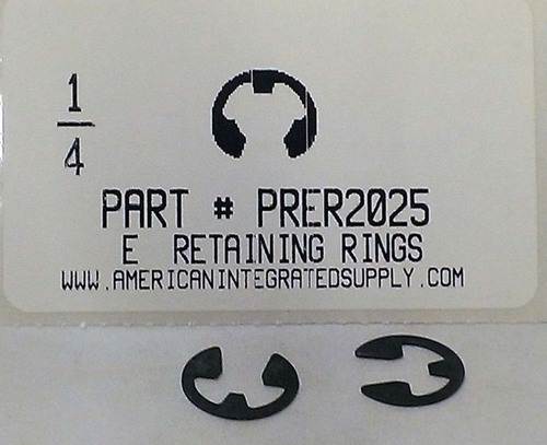 1/4" E-TYPE RETAINING RING .210 GRV .527 FREE OD