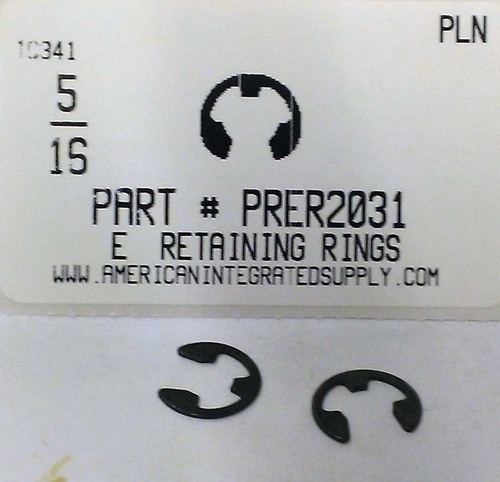 5/16" E-TYPE RETAINING RING .250 GRV .500 FREE OD
