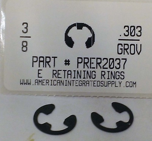 3/8" E-TYPE RETAINING RING .303 GRV .660 FREE OD