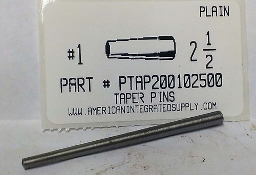 #1X2-1/2 TAPER PIN STEEL PLAIN .172" LARGE END DIAMETER (DISCONTINUED)