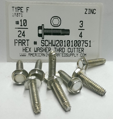 #10-24X3/4 HEX WASHER HEAD THREAD CUTTING SCREW