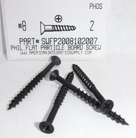 #8X2 FLAT HEAD PHILLIPS WOOD SCREW (PB) STEEL PHOSPHATE