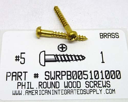 0480 - 111134 - Brass Wood Screw Slotted Round Head- 10g x 3/4 – Bronze  and Brass Fasteners Pty Ltd