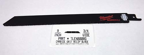 9"X3/4" CARBIDE GRIT RECIPROCATING BLADE