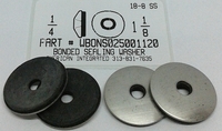 1/4X1-1/8 BONDED SEALING WASHER 18-8 STAINLESS STEEL (DISCONTINUED)