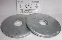 3/4X3X1/4 13/16ID DOCK WASHER STEEL HOT DIP GALVANIZED
