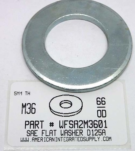 Zinc Plated Steel Metric Flat Washers