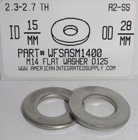 M14 FLAT WASHER A2 STAINLESS STEEL