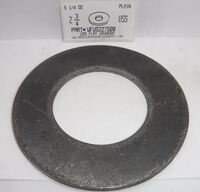 2-3/4 USS FLAT WASHER STEEL PLAIN 5-1/4" OUTER DIAMETER