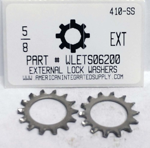 5/8 EXTERNAL TOOTH LOCK WASHER 410 STAINLESS STEEL