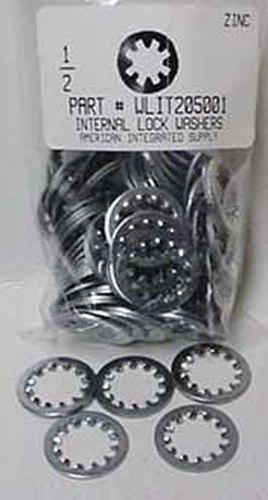 1/2 INTERNAL TOOTH LOCK WASHER STEEL ZINC PLATED