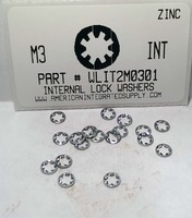 M3 INTERNAL TOOTH LOCK WASHER STEEL ZINC PLATED D6797J