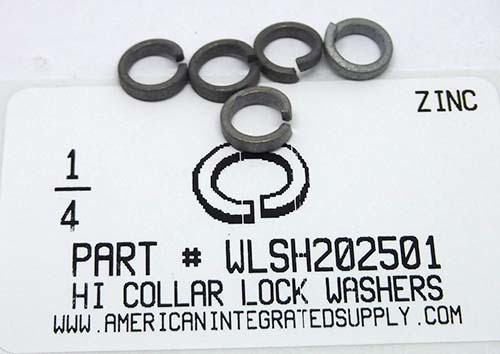 1/4 HIGH COLLAR SPLITLOCK WASHER STEEL ZINC PLATED (DISCONTINUED)
