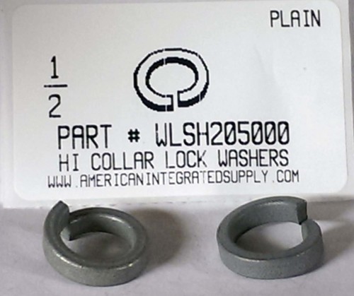 1/2 HIGH COLLAR SPLIT LOCK WASHER STEEL PLAIN