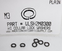 M3 HIGH COLLAR SPLIT LOCK WASHER STEEL PLAIN D7980