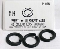 M14 HIGH COLLAR SPLIT LOCK WASHER STEEL PLAIN D7980