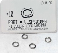 #10 HIGH COLLAR SPLIT LOCK WASHER 18-8 STAINLESS STEEL
