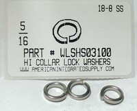 5/16 HIGH COLLAR SPLIT LOCK WASHER 18-8 STAINLESS STEEL