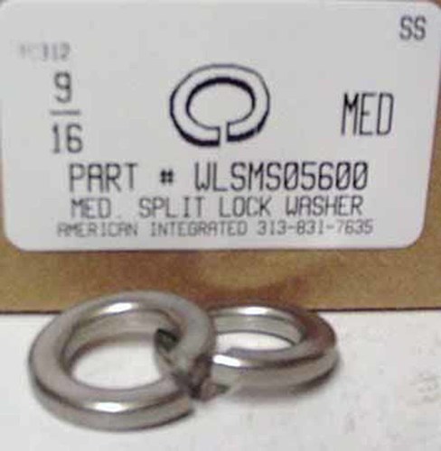 9/16 SPLIT LOCK WASHER 18-8 STAINLESS STEEL