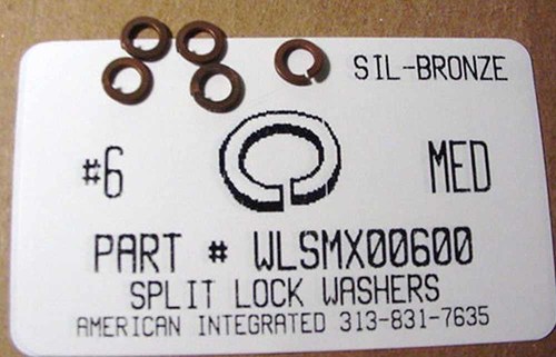 #6 SPLIT LOCK WASHER SILICONE-BRONZE