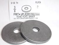 3/8X2X3/16 ROUND PLATE WASHER STEEL PLAIN